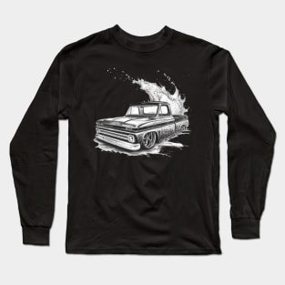 Classic lowrider truck design Long Sleeve T-Shirt